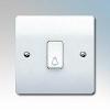 10A 1 GANG BELL PUSH SWITCH WITH SYMBOL